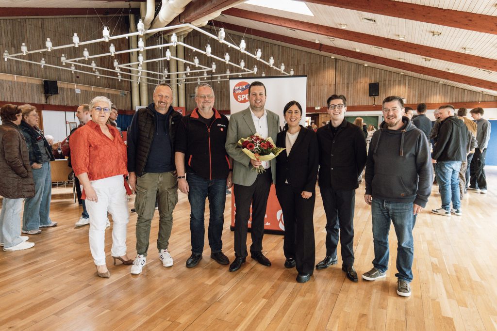 Die Eitorfer SPD-Delegierten mit Oliver Brock