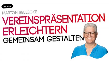 Vereinspräsentation erleichtern. Marktplatzaktionen und digitale Bühne