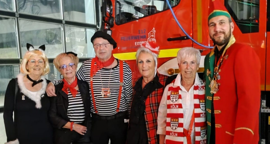 Die Abordnung der Eitorfer SPD beim Prinzenempfang der Feuerwehr